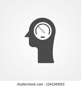 Speedometer vector icon sign symbol