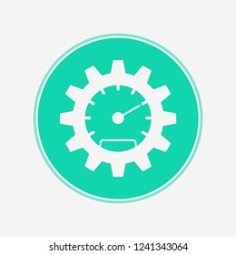 Speedometer vector icon sign symbol