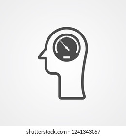 Speedometer vector icon sign symbol