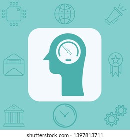 Speedometer vector icon sign symbol