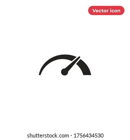 Speedometer vector icon, simple sign for web site and mobile app.