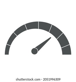 Speedometer vector icon. Speed ​​sign