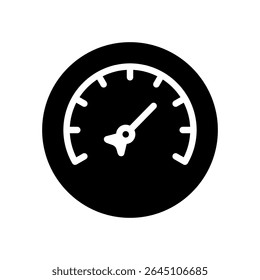 Speedometer vector icon. speed illustration sign. tonometer symbol or logo.
