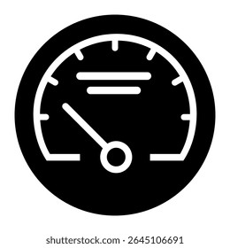 Speedometer vector icon. speed illustration sign. tonometer symbol or logo.