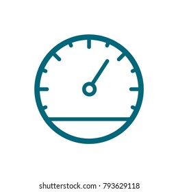 speedometer vector icon, speedometer icon in trendy flat style 
