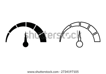 speedometer vector icon for web design 
