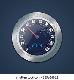 Speedometer. Vector illustration