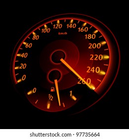 Speedometer. Vector illustration