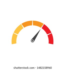 Speedometer vector illustration icon design