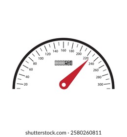 Speedometer vector illustration icon design