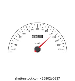 Speedometer vector illustration icon design