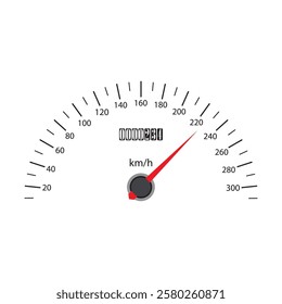Speedometer vector illustration icon design