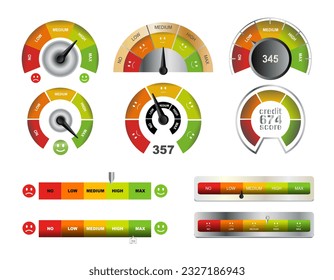 Speedometer vector illustration, semi realistic design. Eps 10