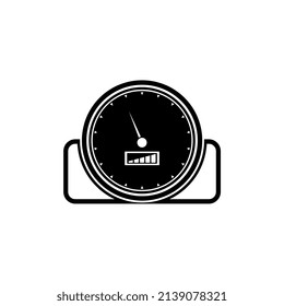 Ilustración vectorial del velocímetro, adecuada para símbolos, logotipos, iconos, folletos, carteles, mascotas, etc.