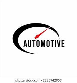 Speedometer vector logo design. Design element for Automotive.
