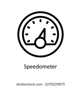 Speedometer Vector  Outline Icons. Simple stock illustration stock