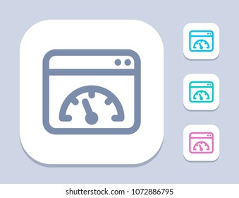 Speedometer In Window - Neon Icons. A professional, pixel-aligned icon.
