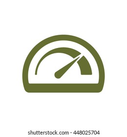 Speedometers  icon. Flat design.