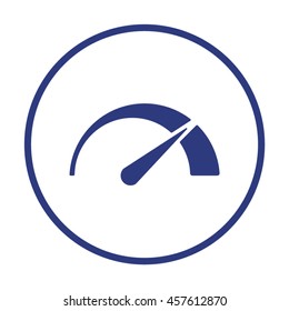 Speedometers  icon. Flat design.