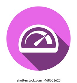 Speedometers  icon. Flat design.