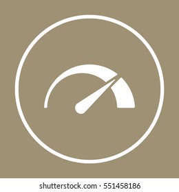Speedometers   icon,  isolated. Flat  design.