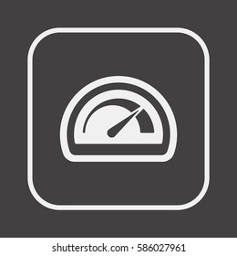 Speedometers   icon,  isolated. Flat  design.