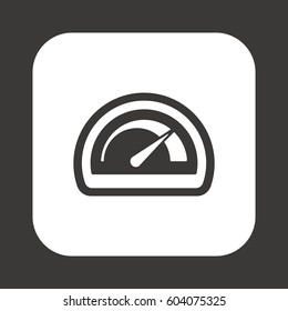 Speedometers   icon,  isolated. Flat  design.