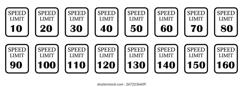 Speedometers icons set. Speed indicator sign. Performance concept. Fast speed sign. Vector illustration . EPS 10 .