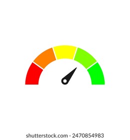 Speedometers icons, Tachometer icon isolated. Performance indicator sign. Car speed. Fast internet speed sign.