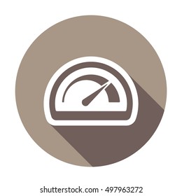 Speedometers  icon,vector. Flat design.