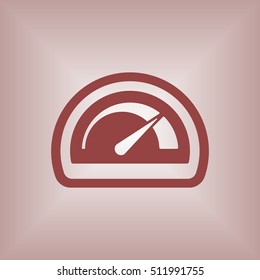 Speedometers  icon,vector. Flat design.