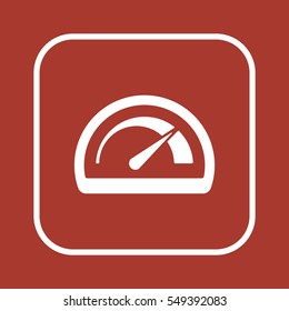 Speedometers  icon,vector. Flat design.