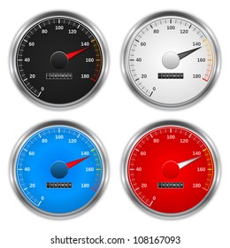 Speedometers, vector eps10 illustration