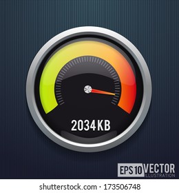 Speedometers . Vector illustration.
