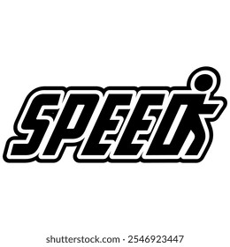 Speeds Typography Y2K Logo Patch Apparel Fashion Vector Design K60, Commercial Use