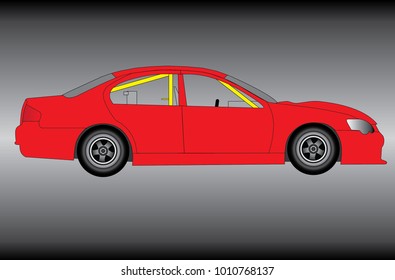 Speedway Racing Car Vector
