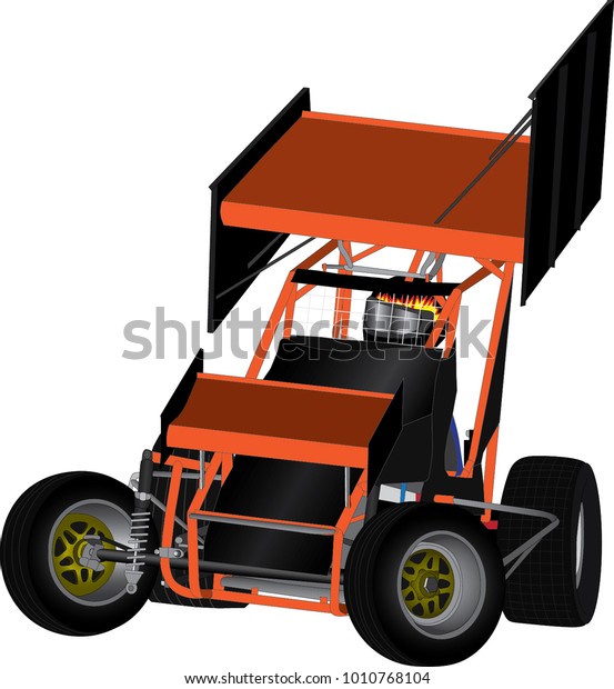 Speedway Racing Car Vector Stock Vector (Royalty Free) 1010768104