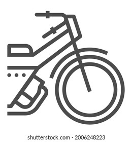 Speedway, square line vector icon.