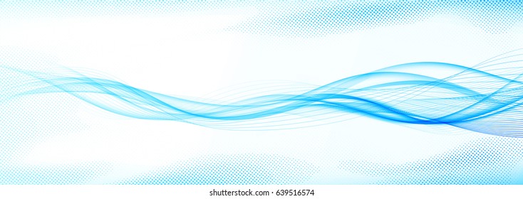 Speedy abstract futuristic modern bright swoosh wave lines layout. Elegant smooth Speed Blue Modern Dotted Stream Background. Futuristic blend Flow Curve. Vector illustration