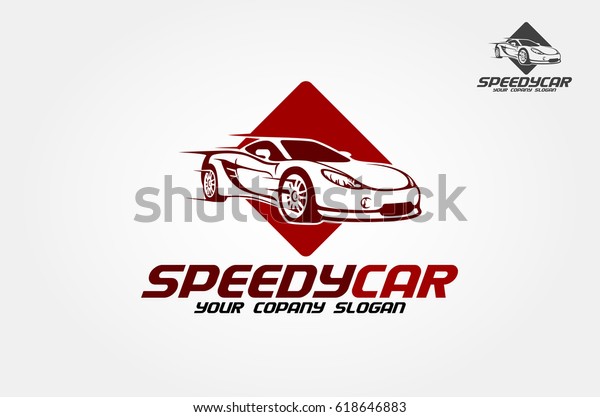 Speedy Car\
Vector Logo Template. This is a modern, clean and elegant sport car\
logo.The logo illustration looks\
great.
