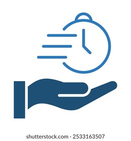 Ilustración vectorial de la línea de iconos de Speedy Service
