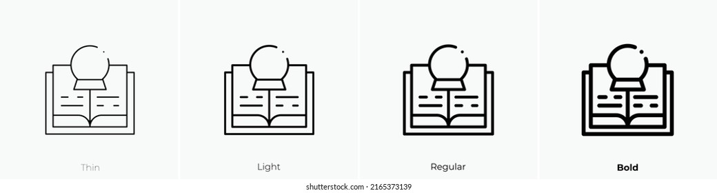 speelbook icon. Linear style sign isolated on white background. Vector illustration.