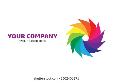 spektrum logo design template premium
