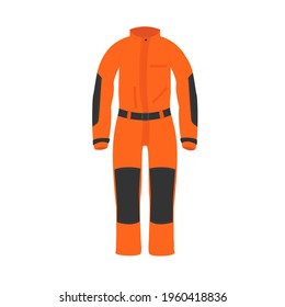speleological overalls, caver's clothes. vector illustration