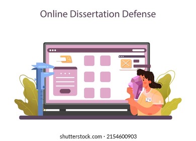 Servicio o plataforma online de espeleólogos. Científico explorando cuevas profundas. Estudiando cuevas y agua subterránea. Defensa de postres en línea. Ilustración vectorial plana