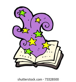 caricatura de libro de hechizos