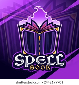 Spell book esport mascot logo design