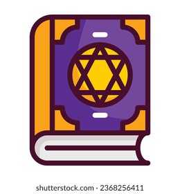 Spell book line filled icon. Perfect for graphic design, mobile, UI, and web masterpieces