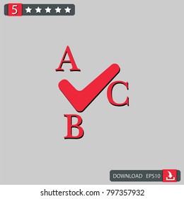 spell check icon vector