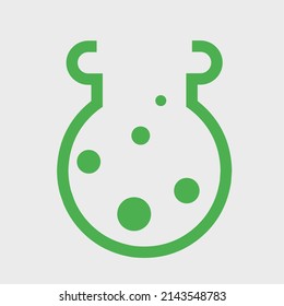 Spell formula green outline illustration. Suitable for health and medical article